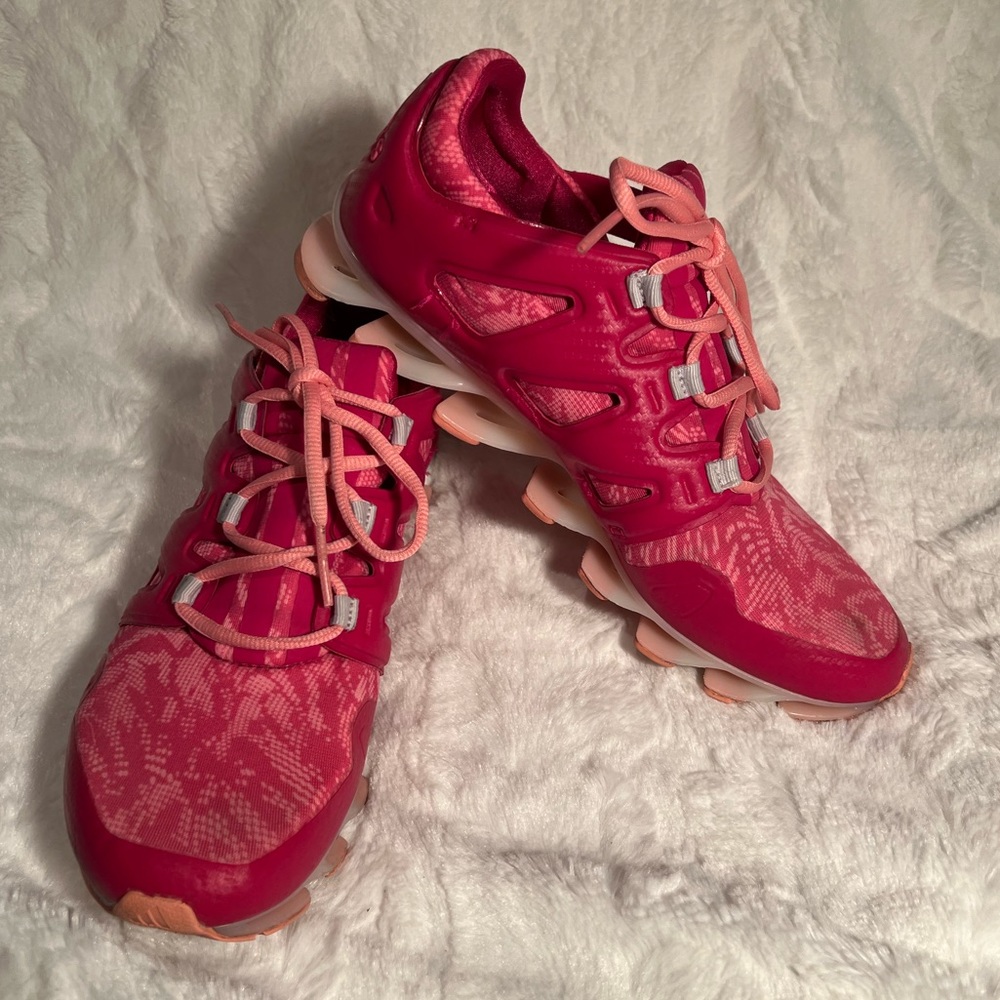 Adidas Spring Blade cute pink floral size 9